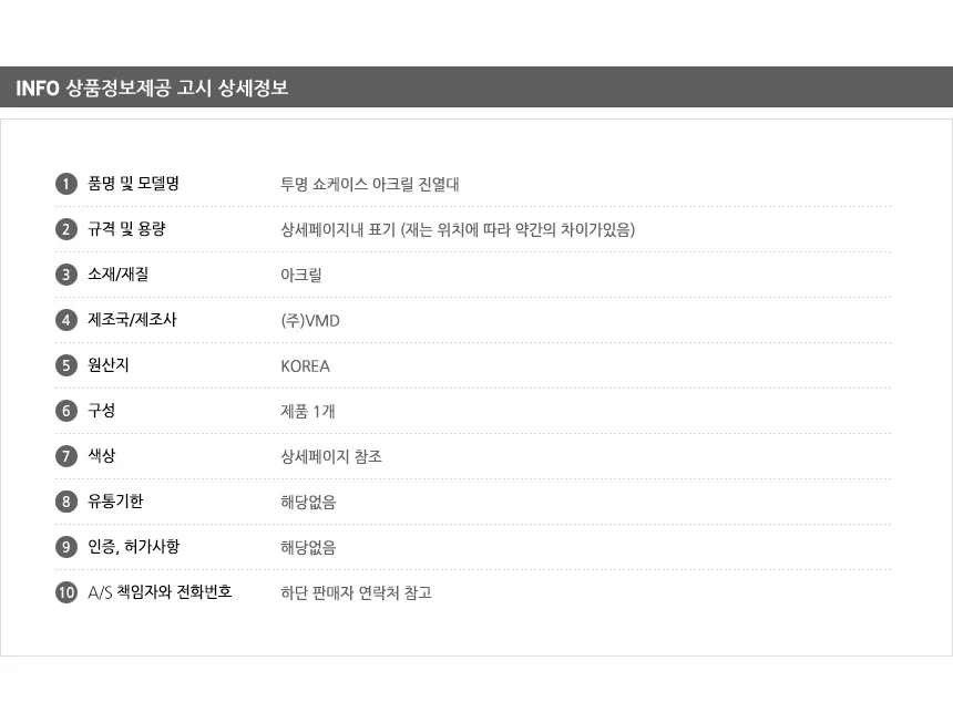 투명 아크릴 디스플레이 진열대 피어싱진열대 아크릴거치대 상세7