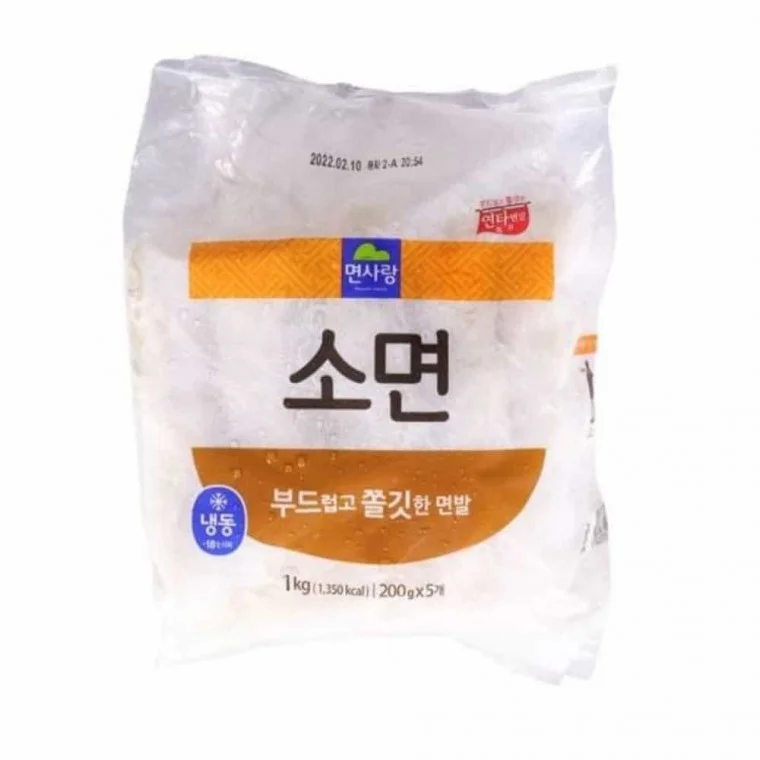 면사랑 소면 5입 1kg 잔치국수 국수사리면 냉동소면