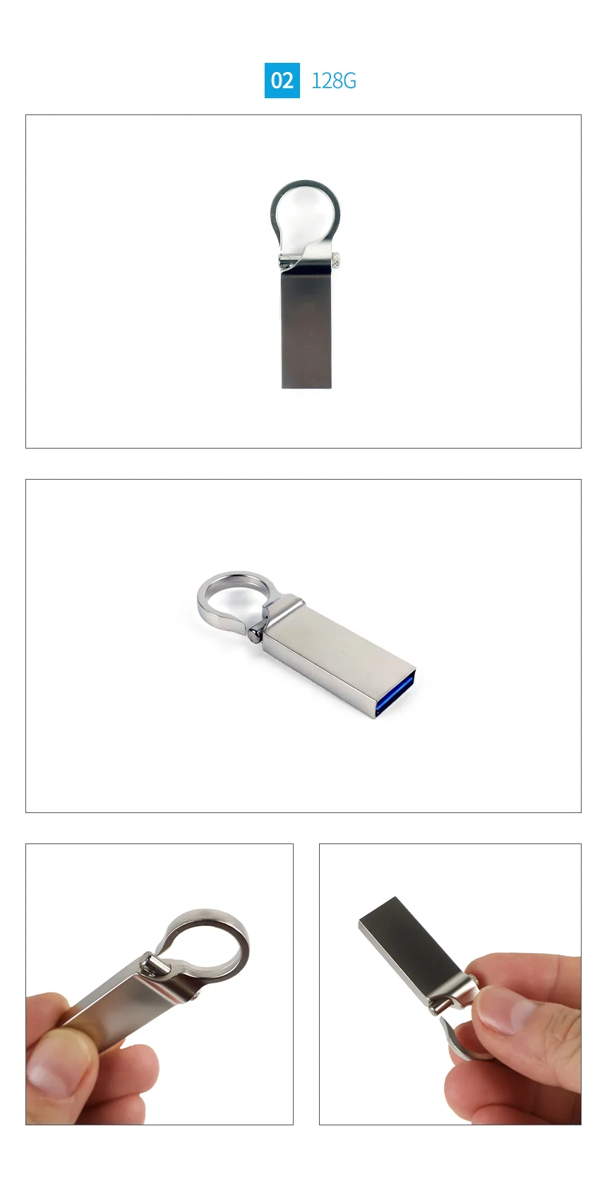 고리스트랩 USB 3.0 실버 백업 대용량이동식메모리 상세3