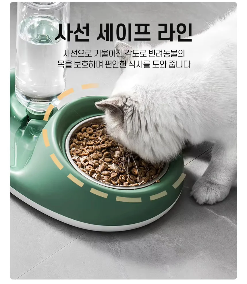 고래 애견 식기 강아지 고양이 밥그릇 물그릇 물통 급수기 상세4