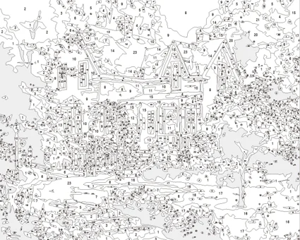 피포페인팅 Q1349 신윤복 단오풍정 diy명화그리기 상세2