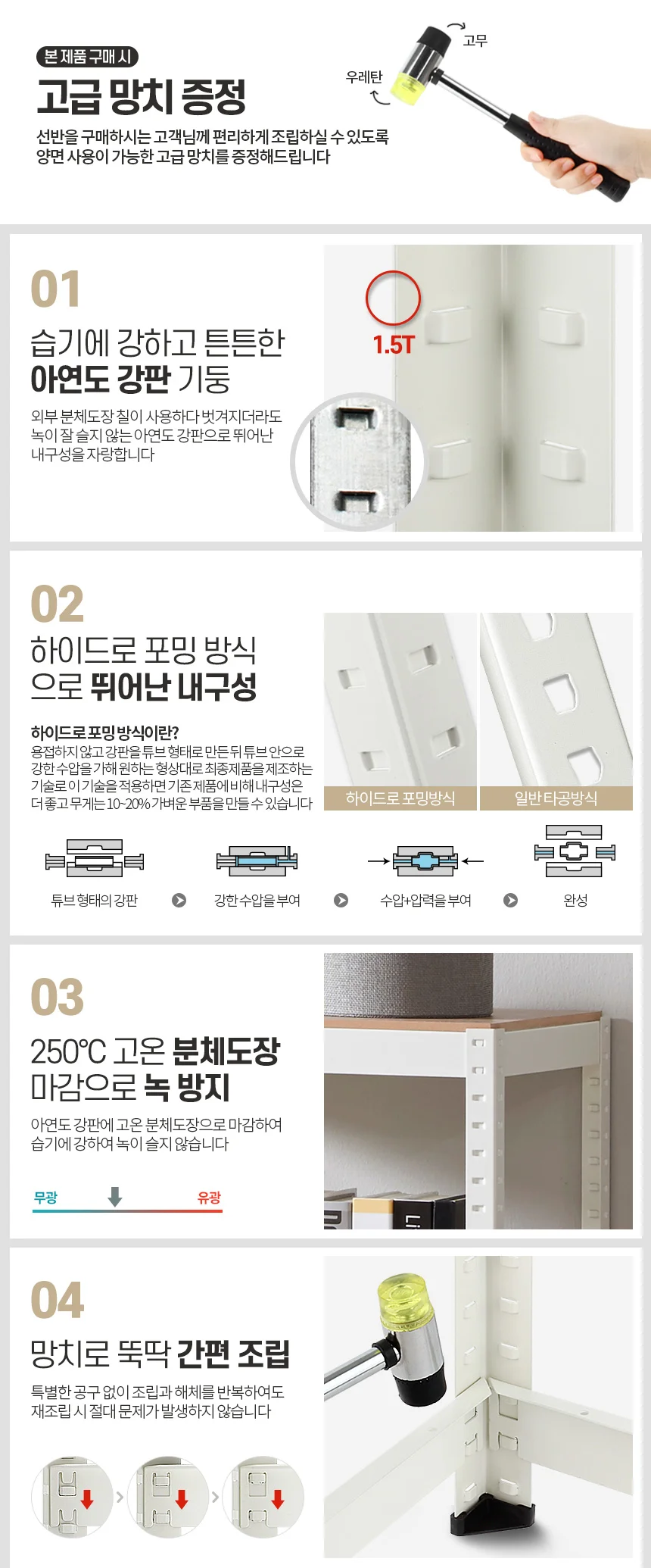 무볼트앵글60 3단 90 틈새선반 벽수납장 diy가구 렉 상세2