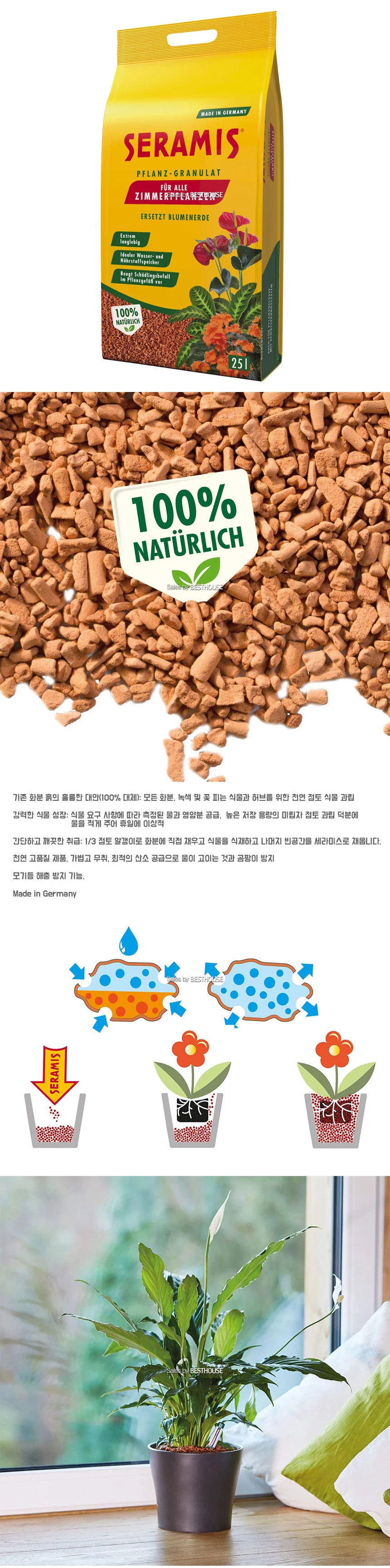 Seramis 분갈이흙 크레이볼 범용 25L 상세1
