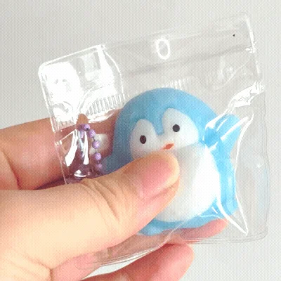 꾹꾹말랑 힐링펭귄 말랑이 키링 (12개) 상세1