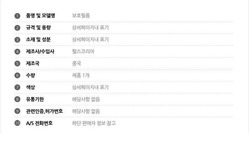 MS 서피스 프로7 고투명 액정보호필름 2매 상세4