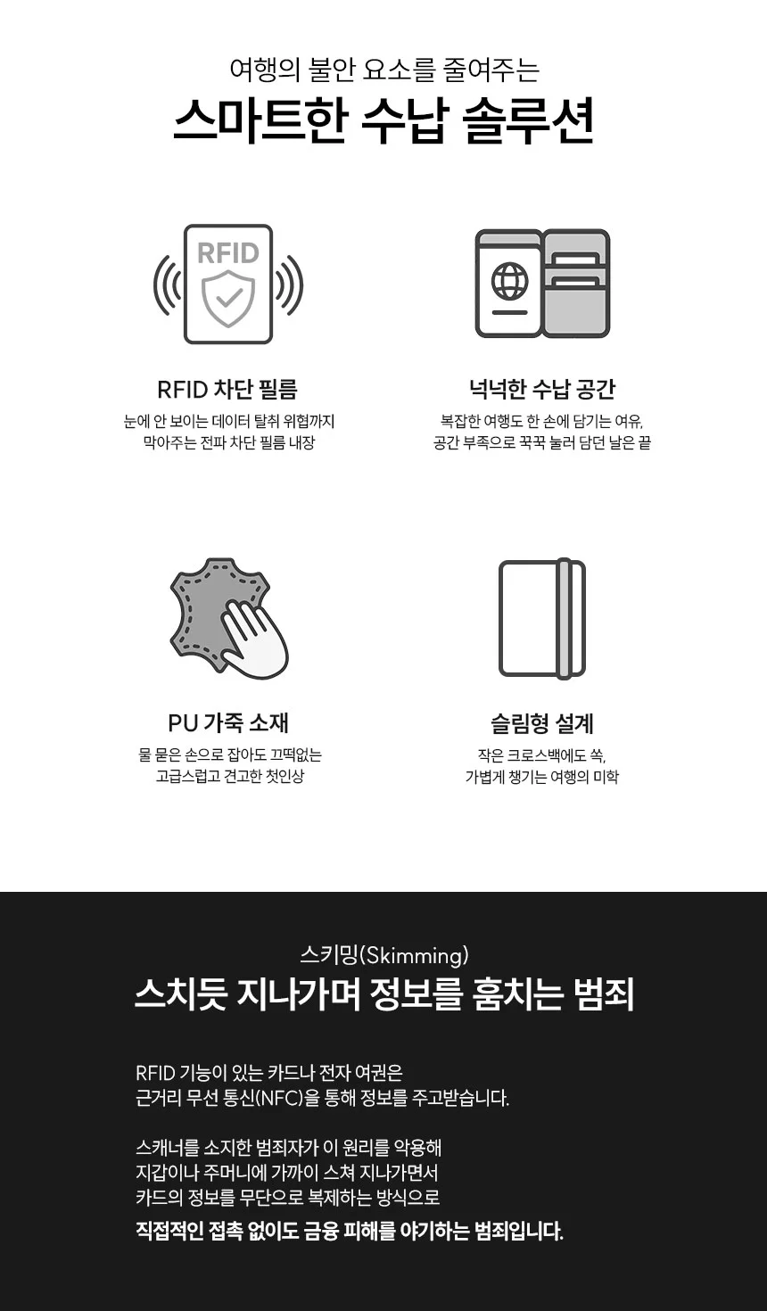 여권케이스 여권케이스지갑 여행필수품 상세2