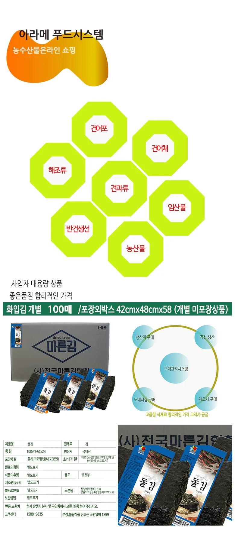 돌김 100장x24속 상세4