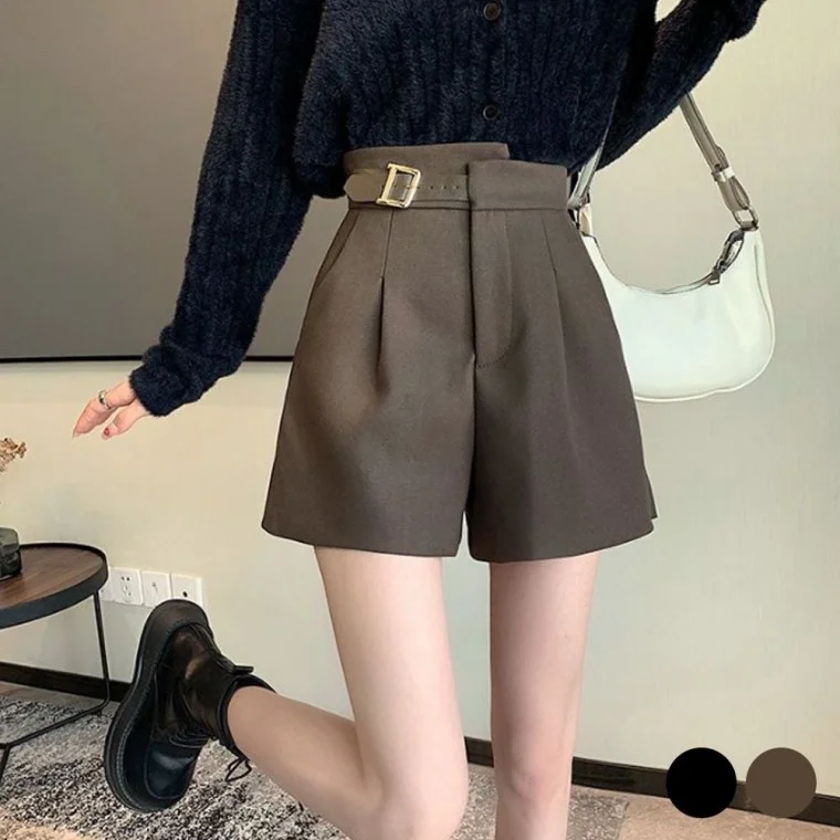 밸트 앞 뒷밴딩 URD-367 여자반바지 반바지 슬랙스 비치반바지