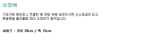 수족관 장식품 오징어 상세3