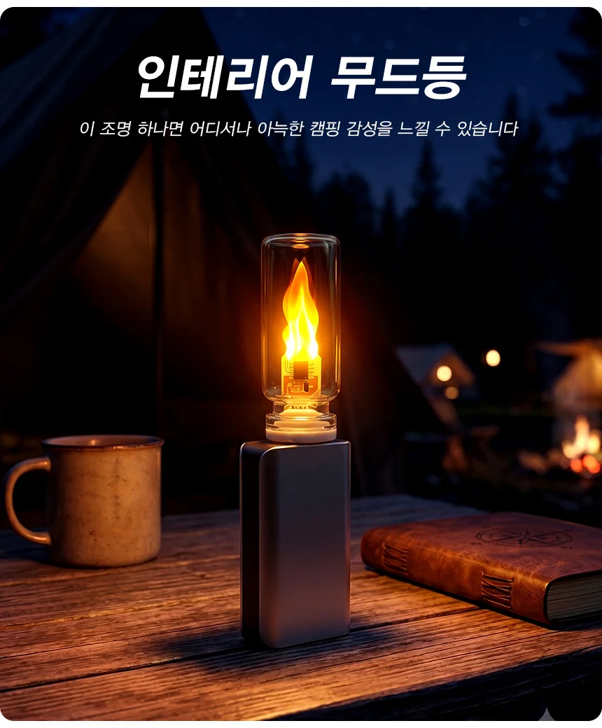 삼에스 차량용 가정용 사무실용 USB 불멍 라이트 C152 상세5