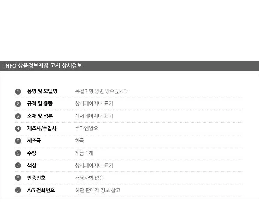 목걸이형 양면 방수앞치마 중형 네이비 1P 업소용 상세4