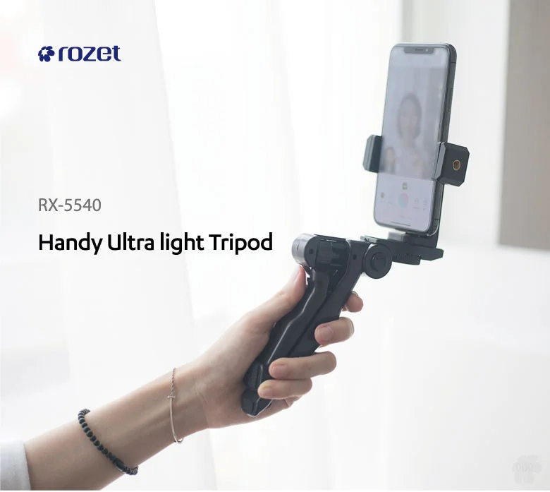 rozet 스마트폰거치대 핸드폰 브이로그 미니삼각대 RX-5540 상세1