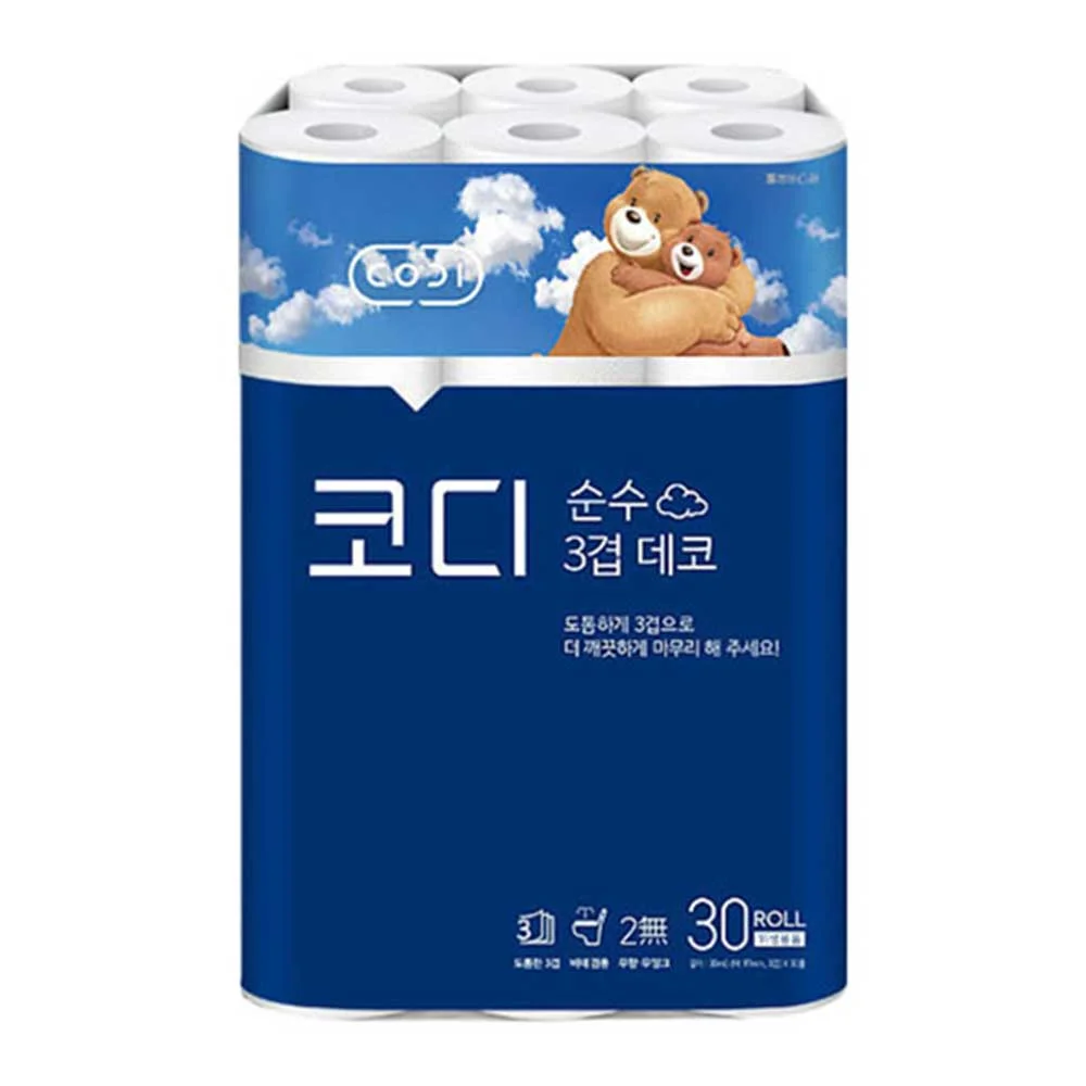 코디 데코 순수 3겹 30 롤 휴지 화장지 상세2