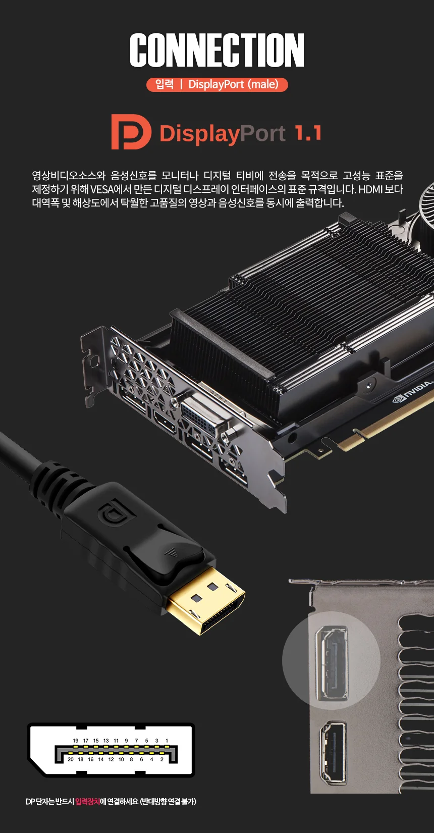 dvi DVI젠더 DPDVI DP변환 연장 변 상세3