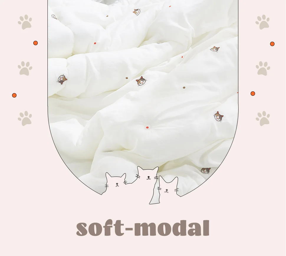소소한습관 납품용 도매 카페트 냥냥이 모달 슈퍼싱글 상세2