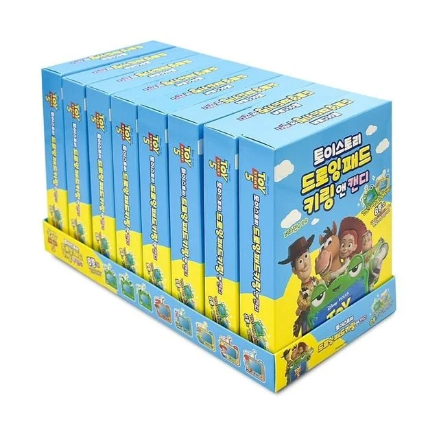 토이스토리 드로잉패드 키링 앤 캔디 12g x 8개 1통
