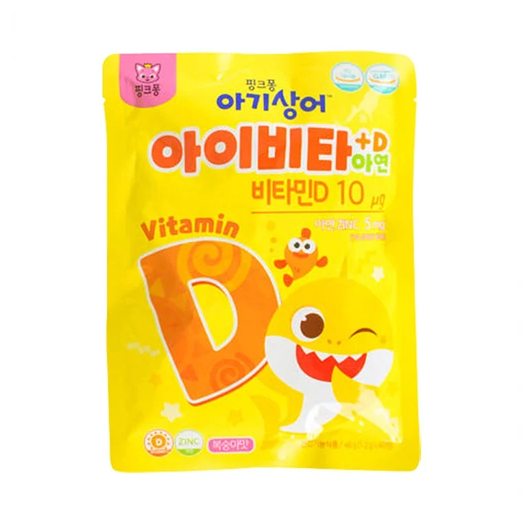 핑크퐁 아기상어 아이비타D+아연 40정 (10개)