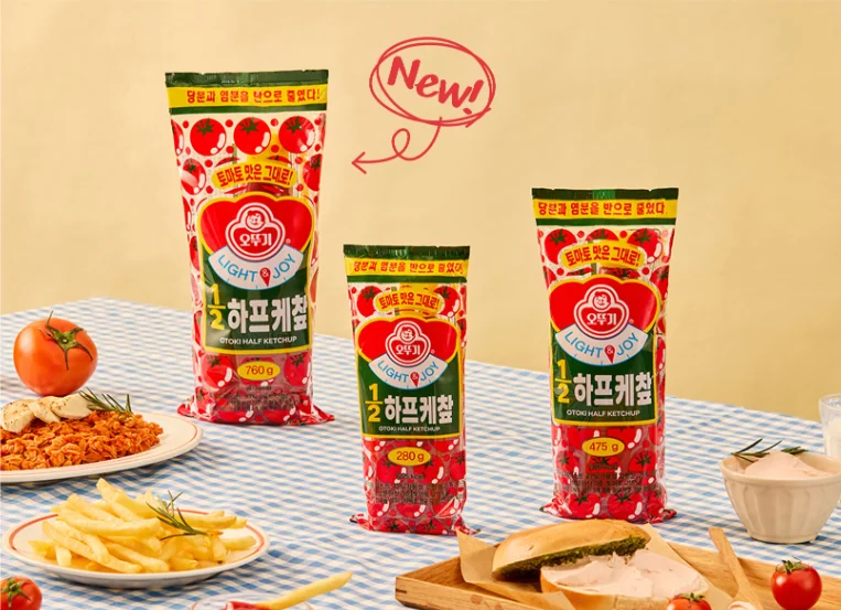 오뚜기 1/2 하프 케찹 280g x 2개 저염 저당 소스 상세1