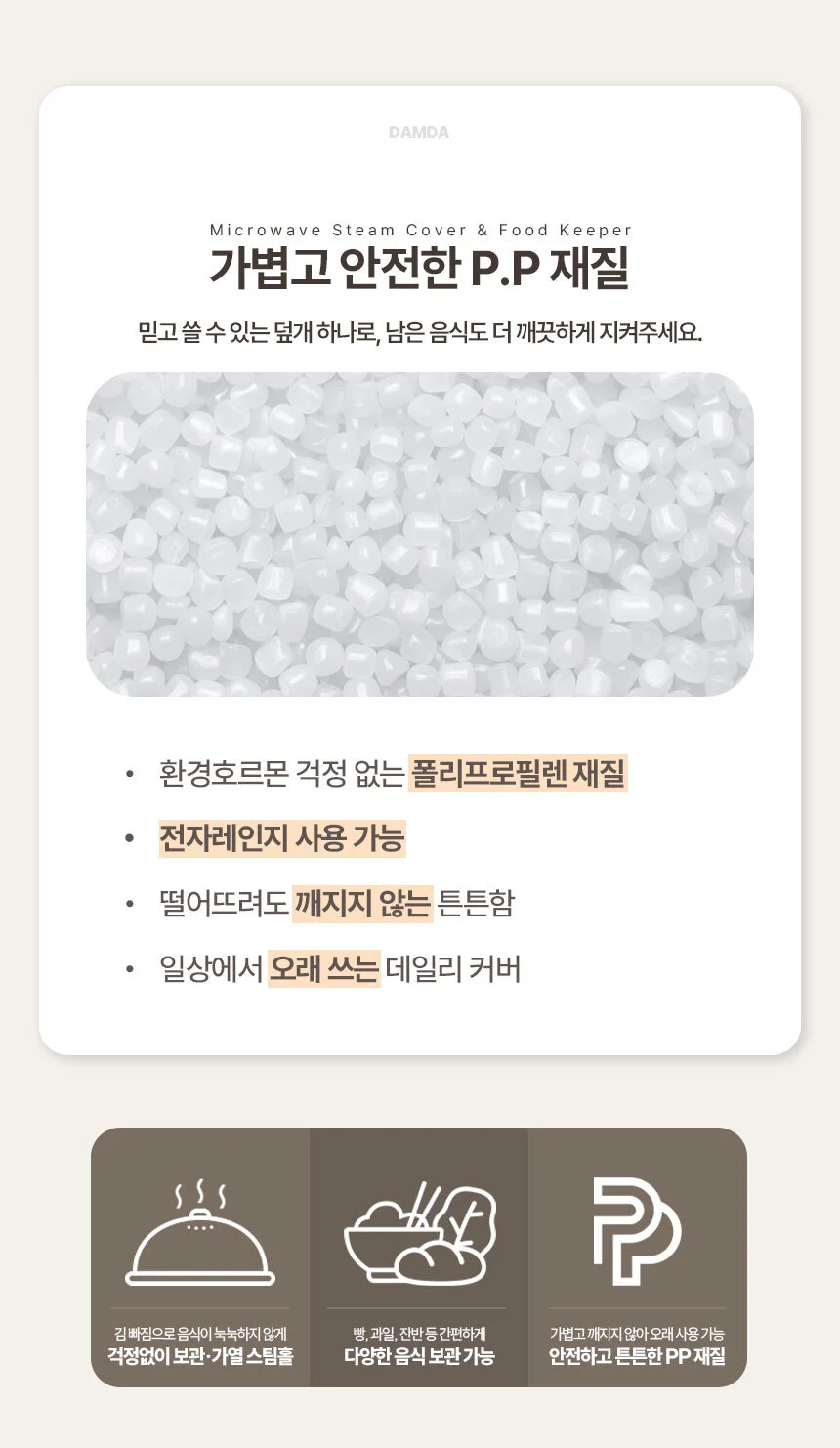 전자렌지뚜껑 1+1 세트 음식덮개 전자레인지커버 상세2