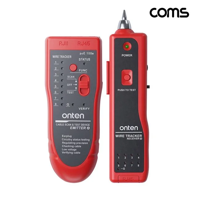 COMS RJ11 RJ45 랜 케이블 테스터기 단선 체크 프로브 수신기