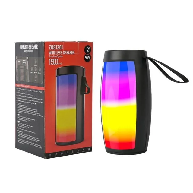 미니 휴대형 LED 블루투스 스피커 버튼조작 TF카드 USB FM 라디오 상세1