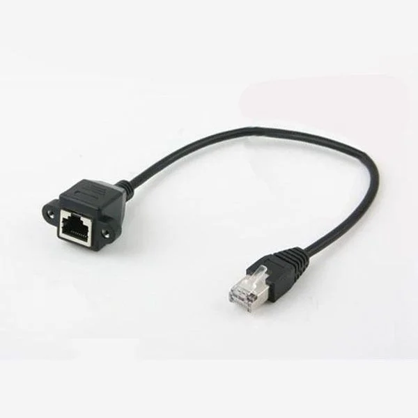 coms RJ45 포트 연장(MF) 30cm (브라켓 연결용 판넬형