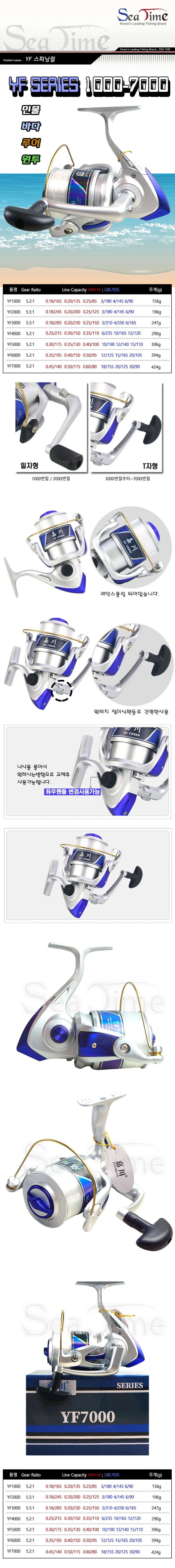 스피닝릴 민물 바다 루어 원투 낚시 채비 피싱 상세2
