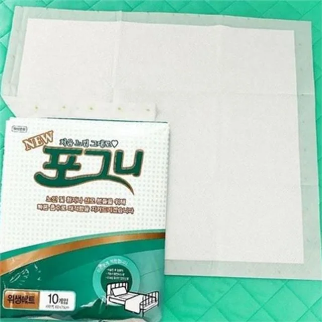일회용 침대 패드 요양 깔개 매트 흡수성 위생 기저귀 소변 환자 산모 미끄럼 보호대 냄새 용품 시트 방지