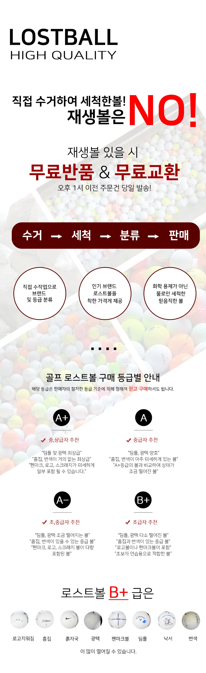 로스트볼 A급 타이틀리스트 PRO V1 V1X AVX 3 4피스 옐로우혼합 30개 상세2