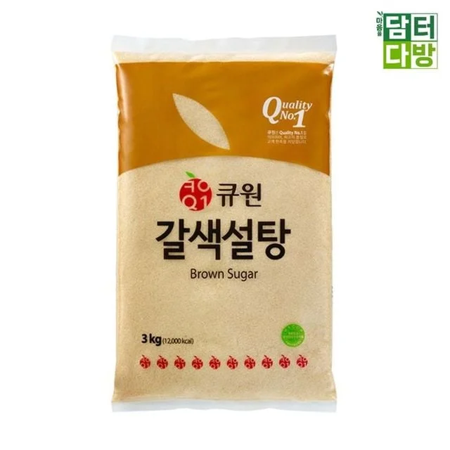 황설탕 갈색설탕 3kg 2개 업소용 대용량 식재료 황갈색 조미료 대체당