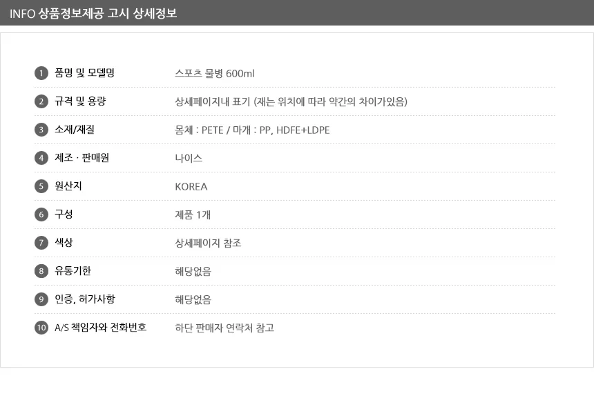 스포츠 물통 여행용물병 런닝 휴대용물병 레저물통 자전거물병 상세9