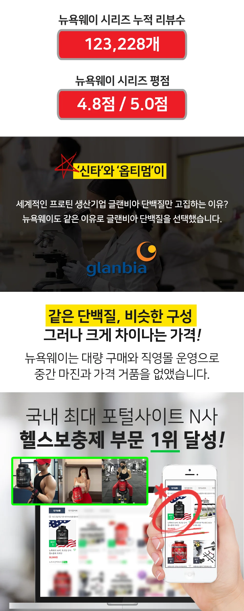 루미나D 곡물맛 뉴욕웨이라이트 2000g 단백질보충제 프로틴 상세2