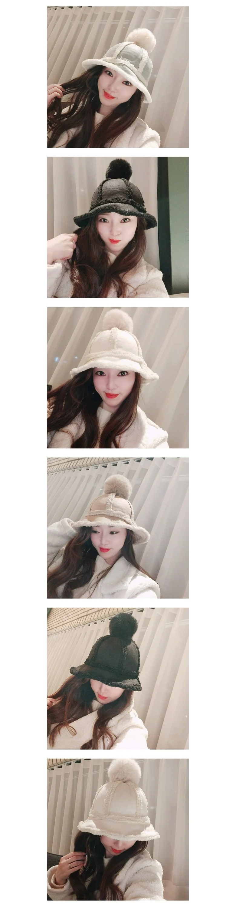 -당일배송-무스탕 벙거지 겨울모자 털모자 벙거지모자 상세2