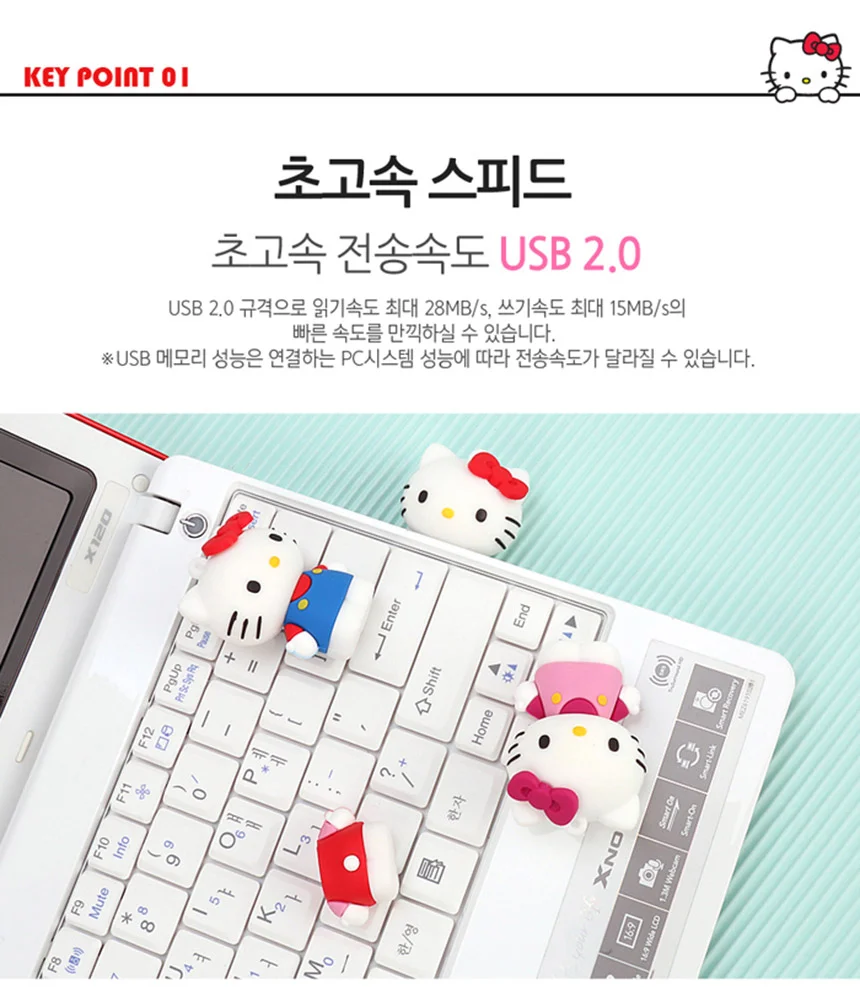 3D 피규어 USB 16G 연핑크 초고속 16기가 캐릭터 상세5