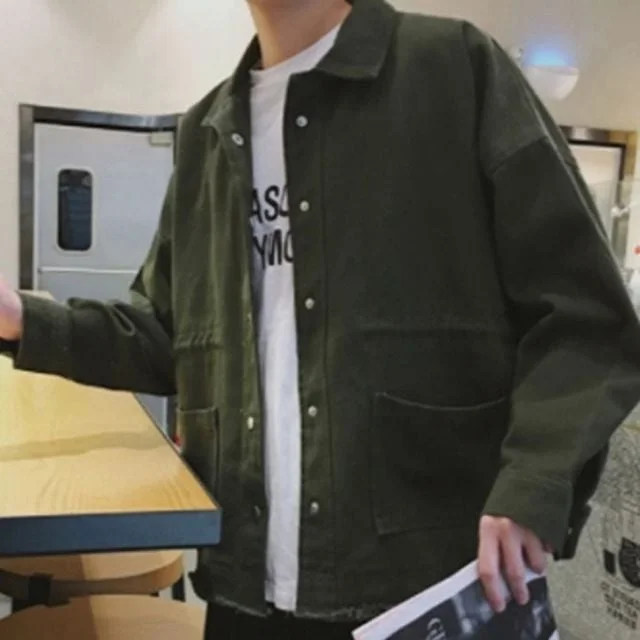 남성 셔츠형 트러커 자켓 남자 남방 점퍼 2컬러