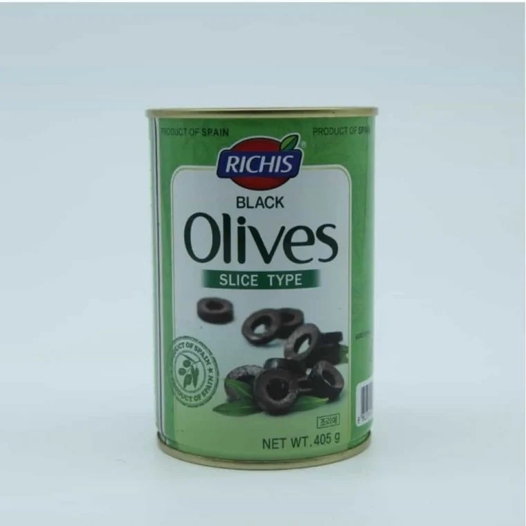 리치스 블랙올리브 슬라이스 405g 올리브통조림 파스타재료 샐러드재료