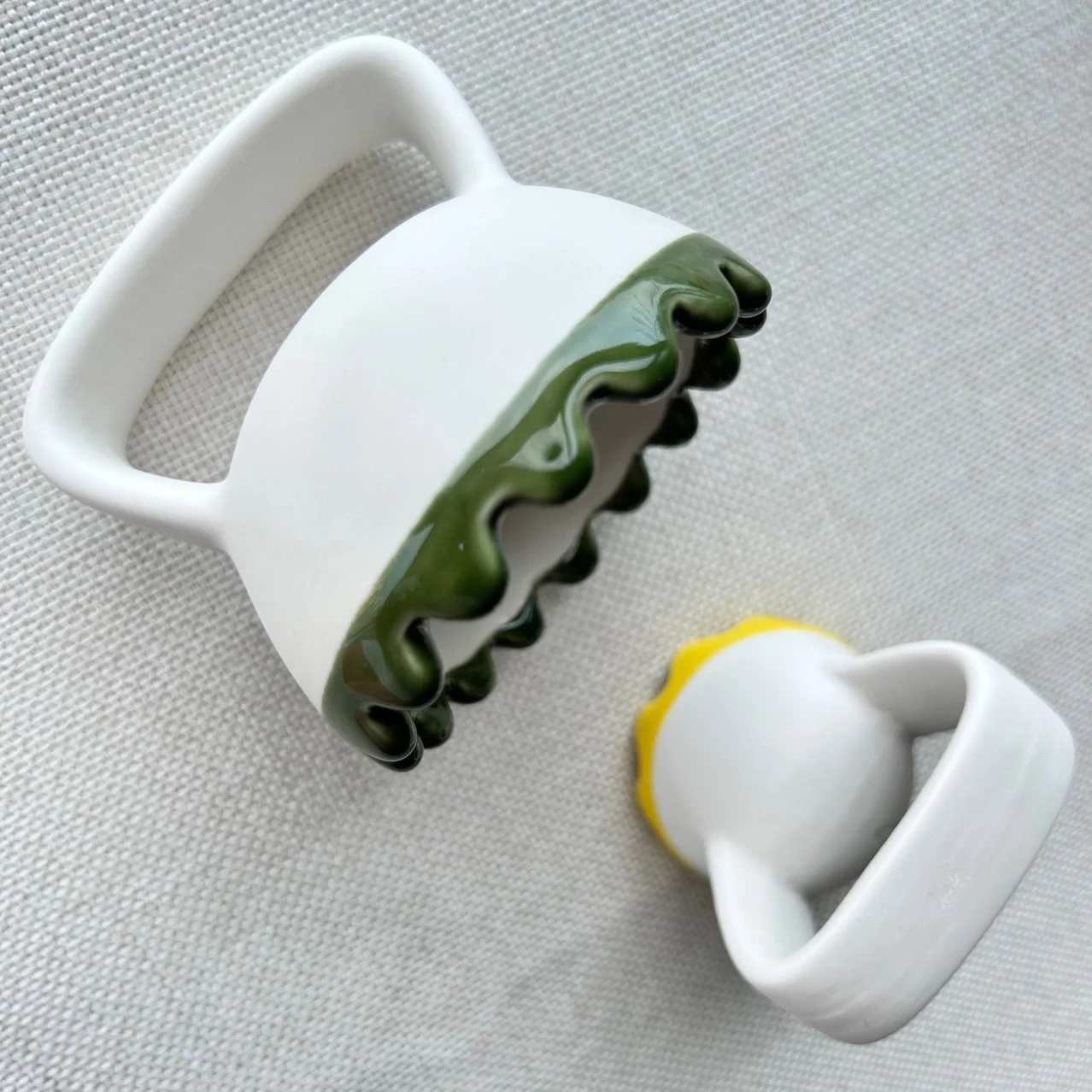도자기 괄사판 페이스 안마기 미용 ceramic scrapping board massager 상세5