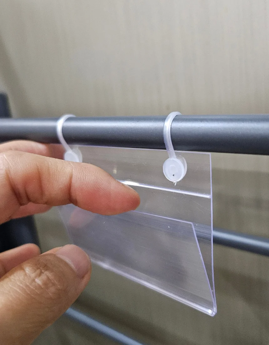 매장용 라벨홀더 8x5.5cm 걸이식 가격표 디스플레이 상세5