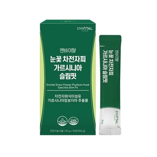 엔바이탈 눈꽃 차전자피 가르시니아 슬림핏 10g x 15포