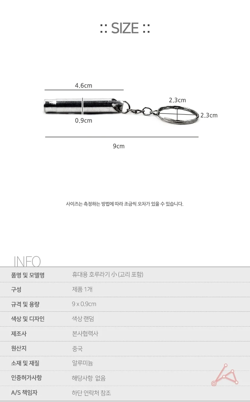 호루라기 키링 어린이호신용호루라기 워크샵 교회수련회장소 상세2