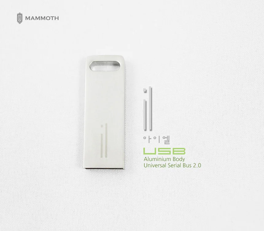 매머드 USB 메모리 4G 알루미늄 세련 선물 로고 단체 상세1
