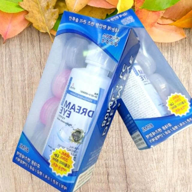 렌즈세정액 렌즈케이스 렌즈보관액 증정 80ML 2개증정