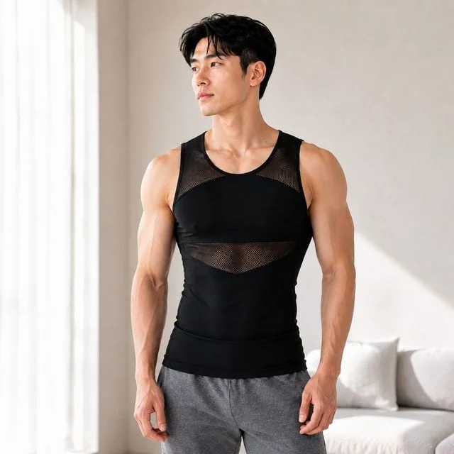 남자 체형보정 나시 복부압박 슬림 크로스백 이너웨어