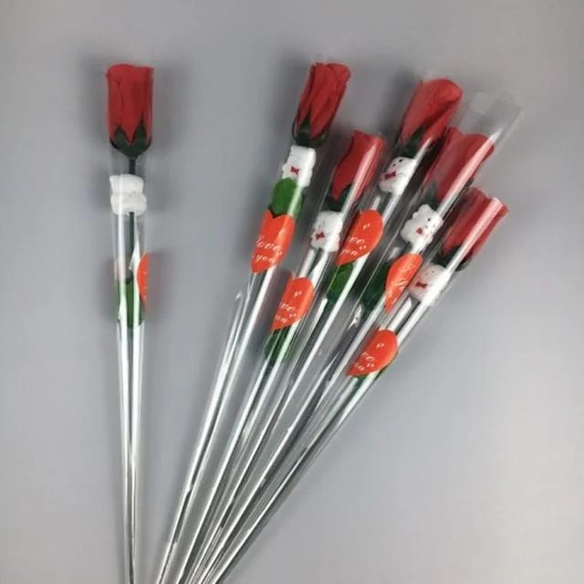 인조 식물 장미 조화 한 송이 장미꽃 조화꽃 1p 한송이 인조꽃 꽃장식 가짜꽃 조화 장미