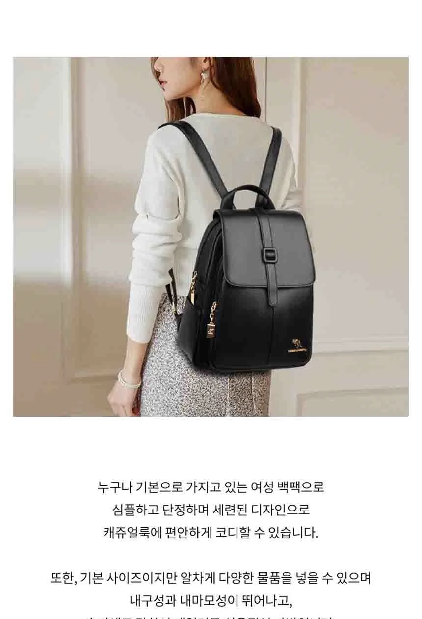 여성 백팩 가방 직장인 수납 심플 고급 데일리 상세1