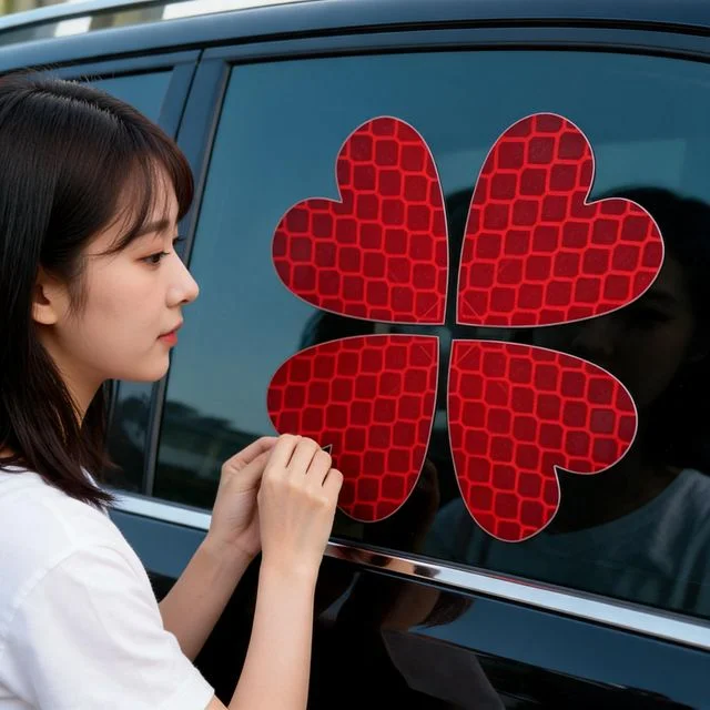 자동차 반사 스티커 야간 안전 표지 주행 시인성 확보 교통 용품 운전 사고