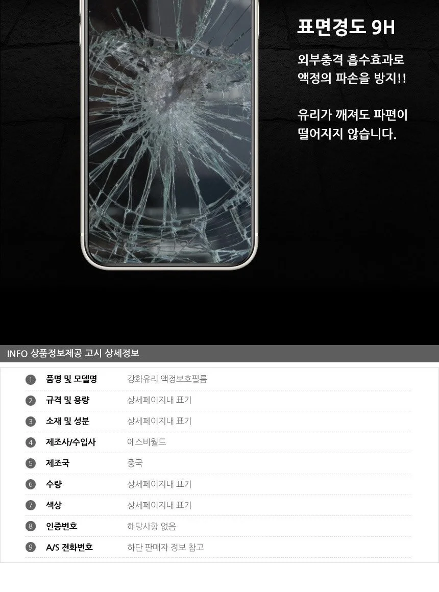 아이폰13 프로 강화유리 액정보호필름 2매 상세5
