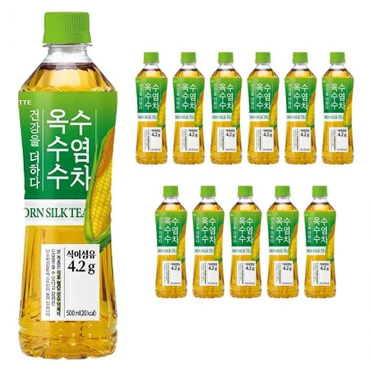 롯데 더하다 옥수수수염차 500ml x 12PET