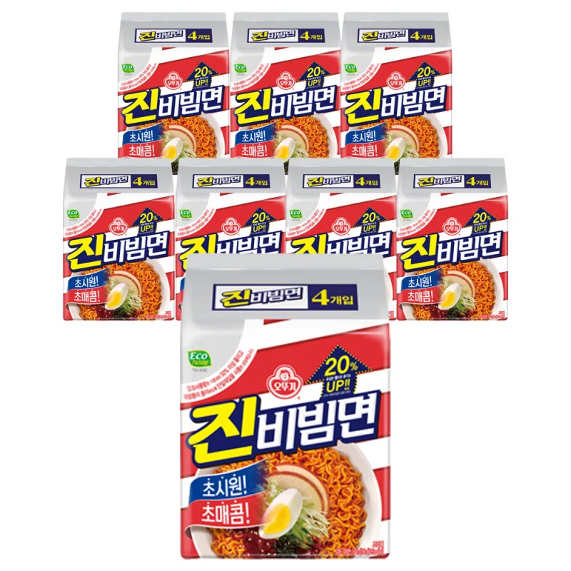 오뚜기 진비빔면 멀티팩(156g4개입) x 8팩(총32개입) 상세1