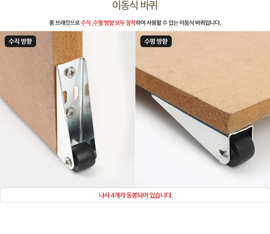가구 바퀴 볼트형바퀴 이동바퀴 고정바퀴 상세2